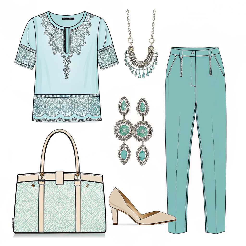 Professional fashion sketches and illustrations